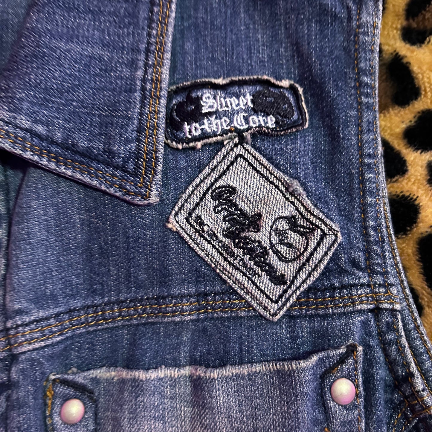 (XL) Apple Bottoms Denim Vest