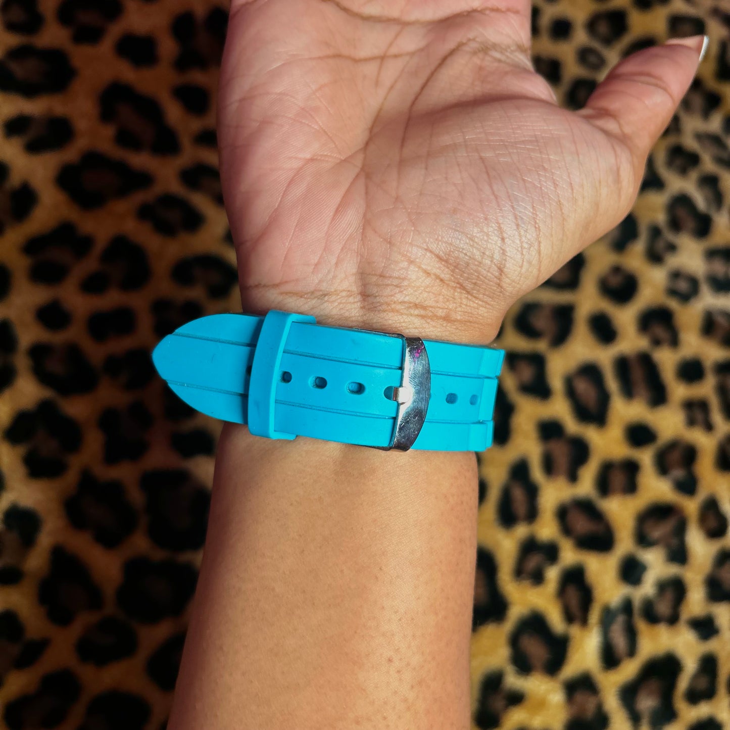 Leopard Blue Rhinestone Watch