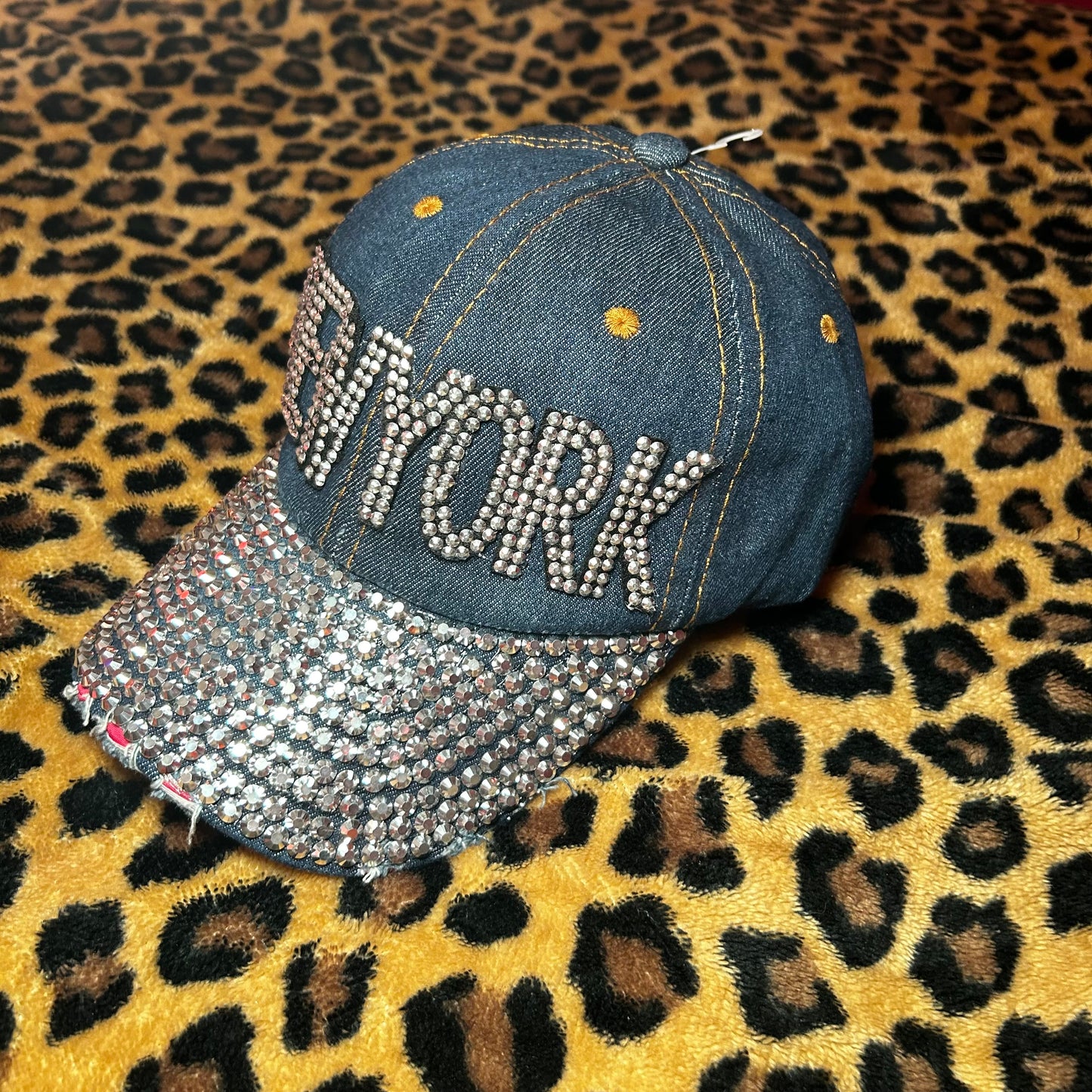 New York Rhinestone Hat