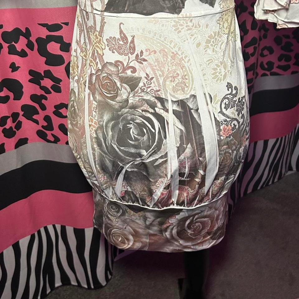 (M) 2000s Printed Mini Dress