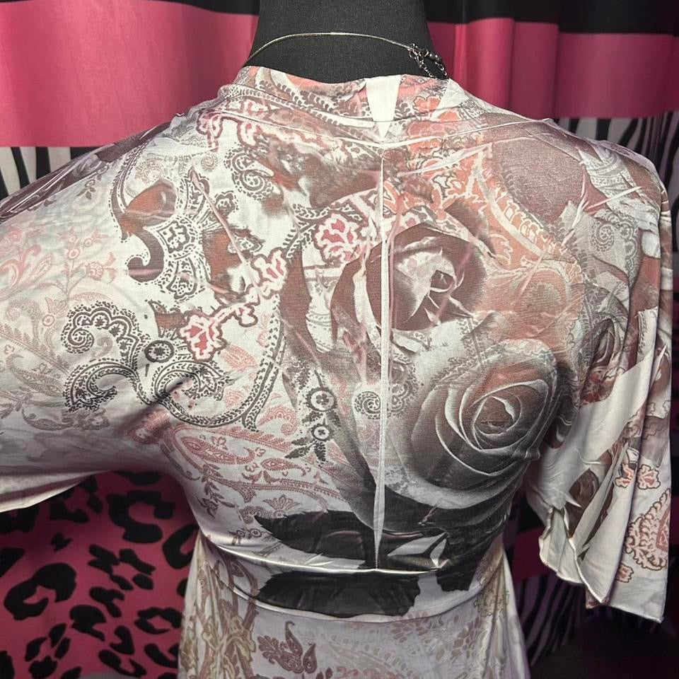 (M) 2000s Printed Mini Dress