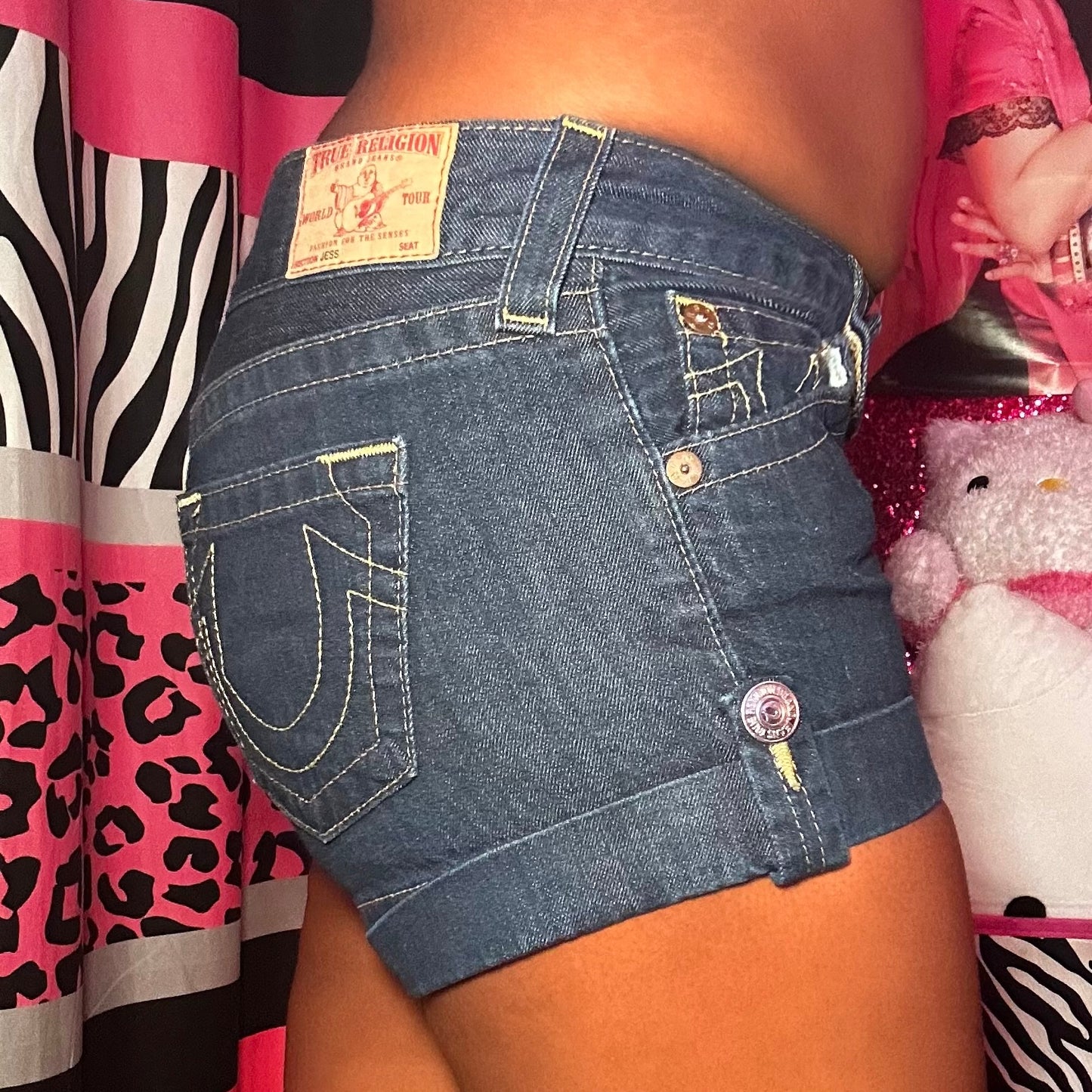 (4) True Religion Low Rise Shorts