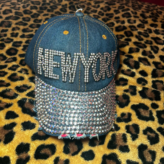 New York Rhinestone Hat