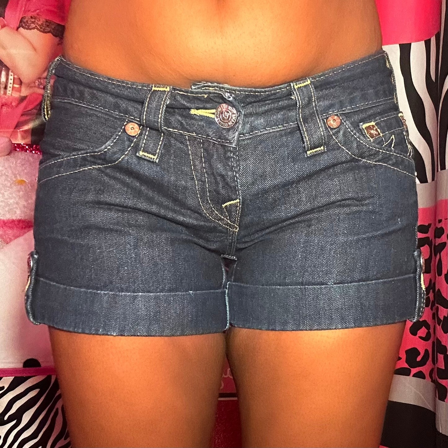 (4) True Religion Low Rise Shorts