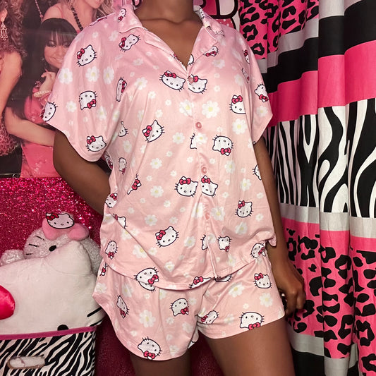 (XL) Hello Kitty Flower PJ Set