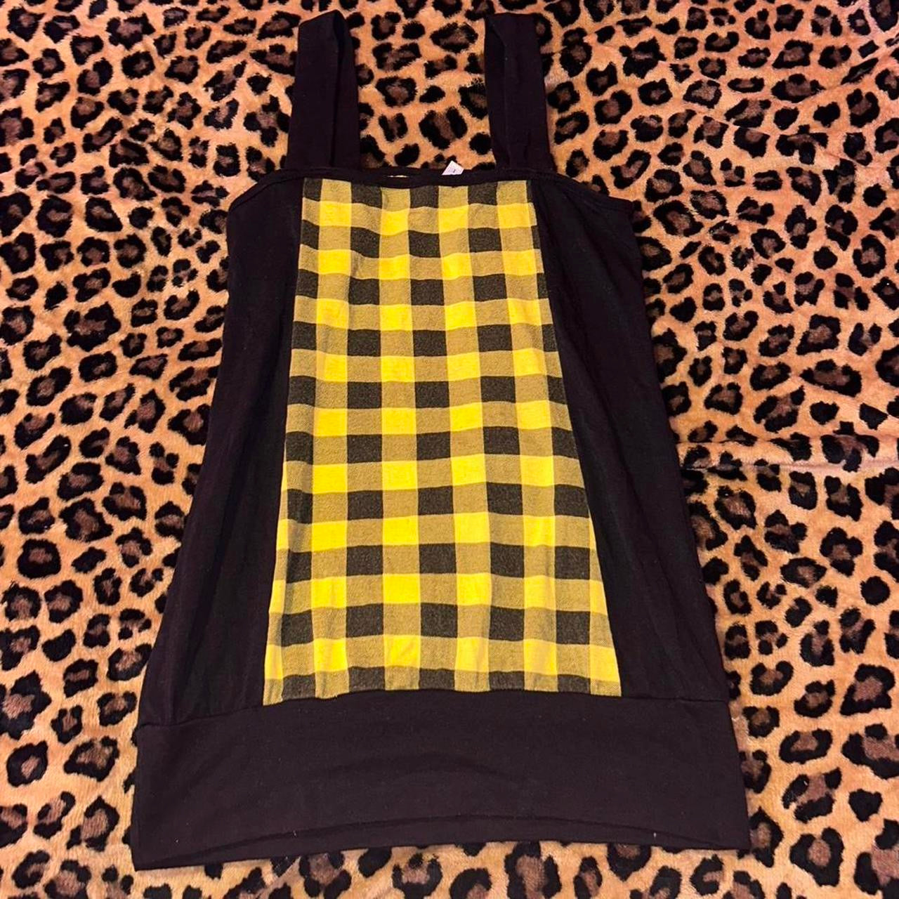 (M) Scene Checkered Tank Top