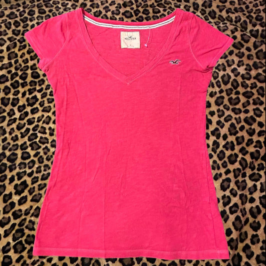 (M) Y2K Hollister Pink T Shirt