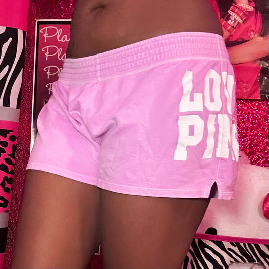 (L)Y2K VS Pink Mini Shorts