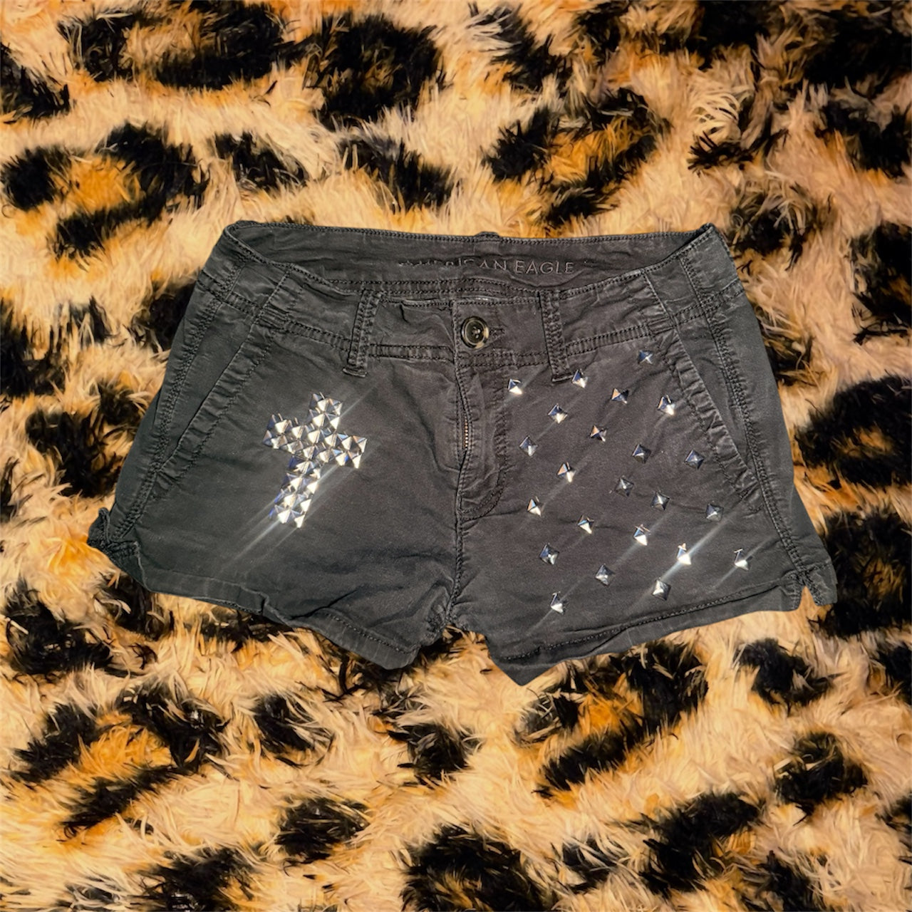 Studded Cross Shorts