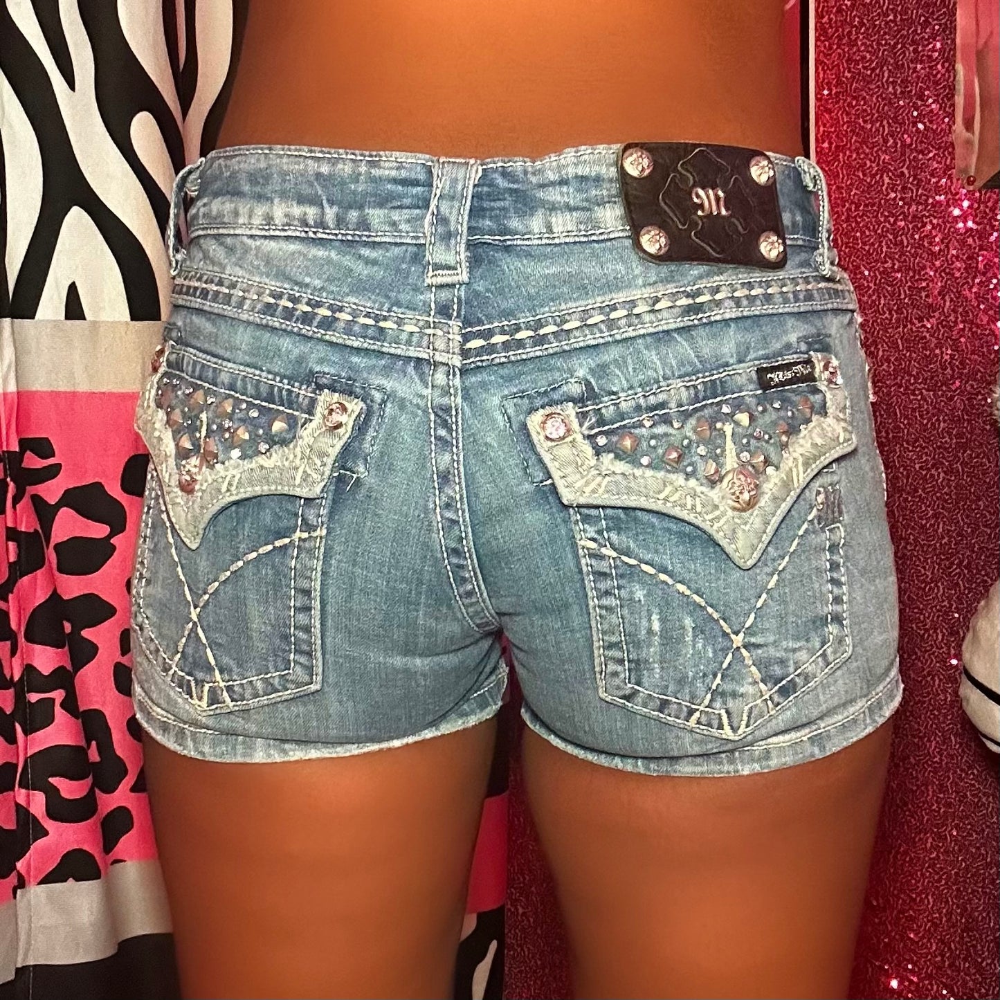 (28) Miss Me Studded Shorts