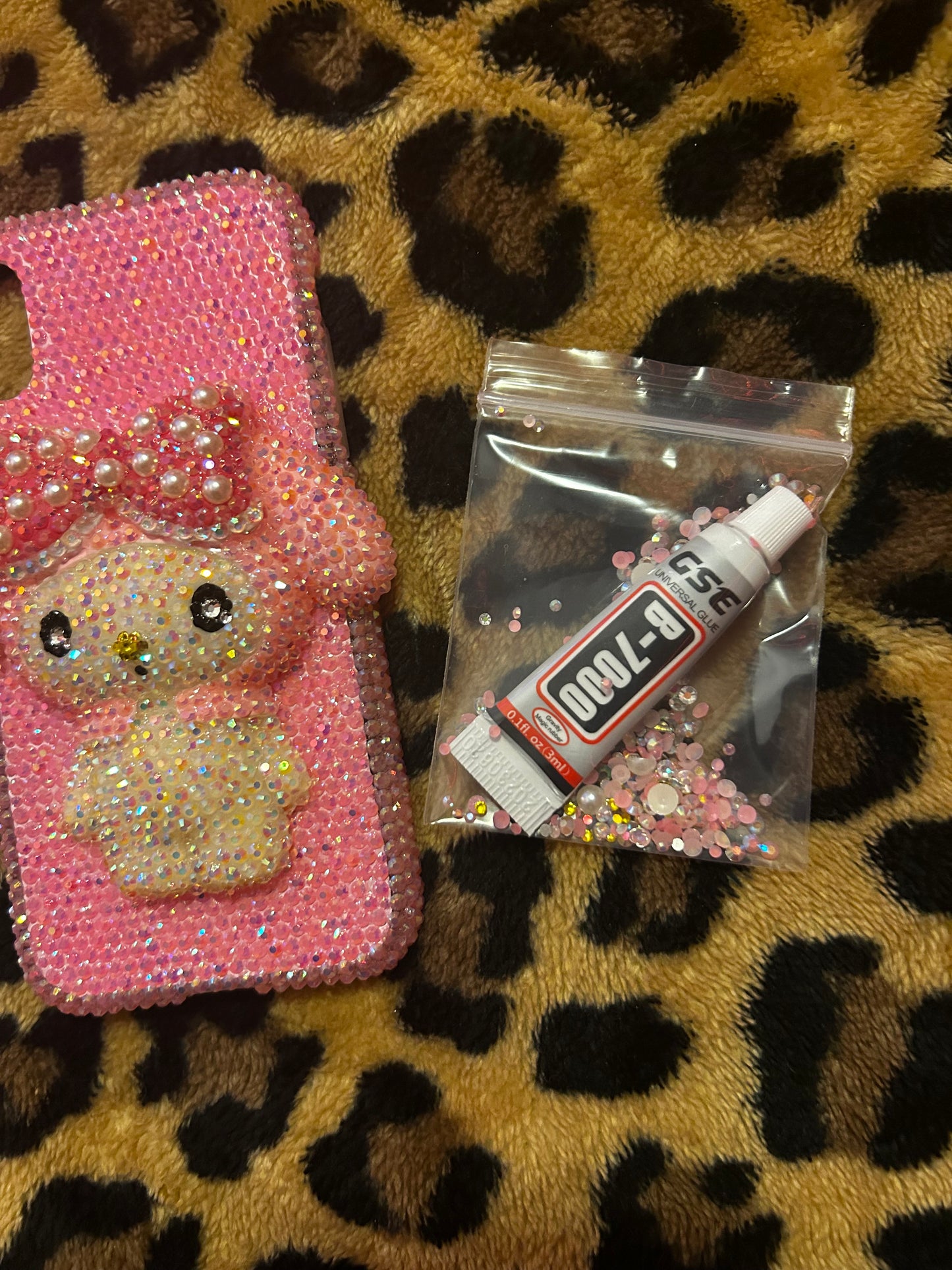 (iPhone X) My Melody Rhinestone Phone Case