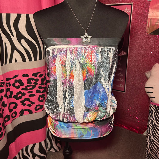 (S) Sequin Tube Top