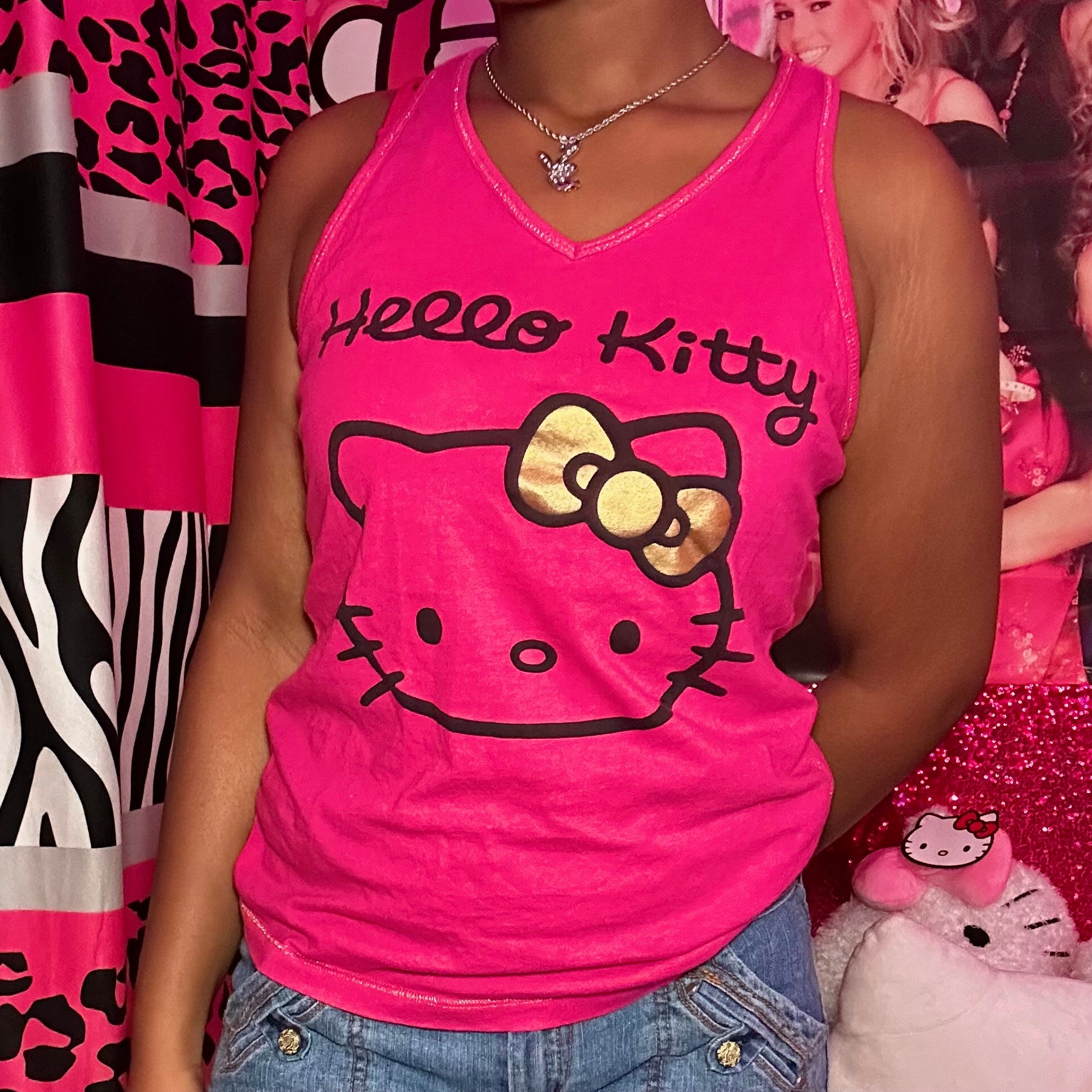 (XL) Hello Kitty Pink Tank Top – Missangeldoll