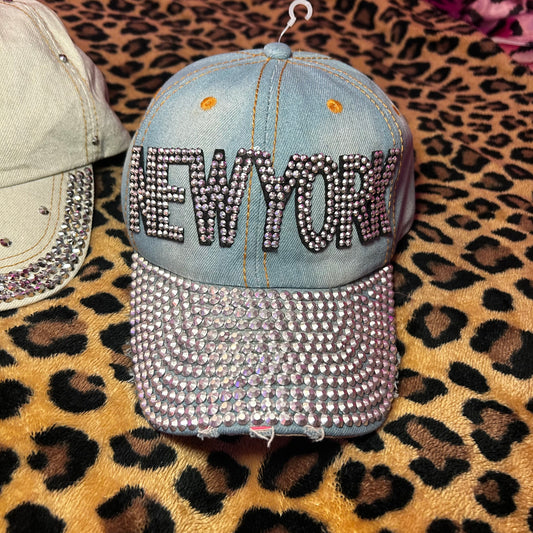 New York Rhinestone Hat