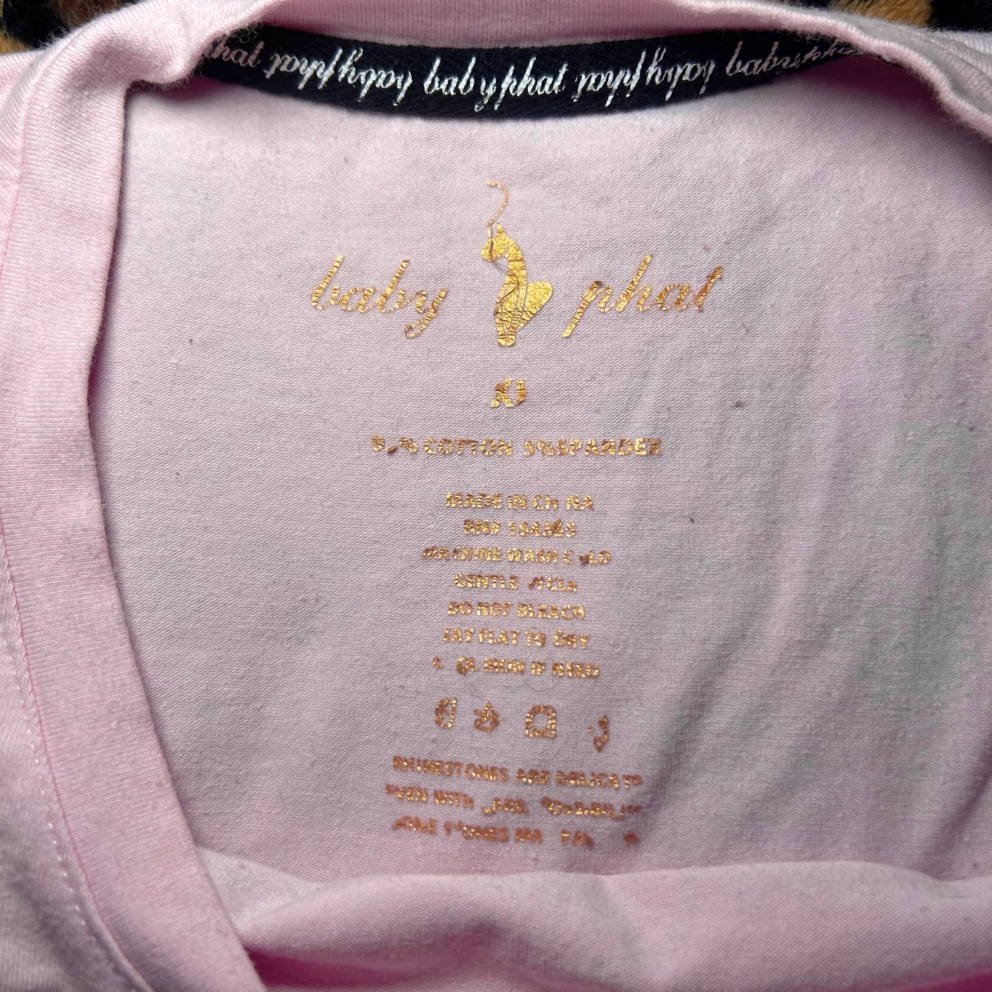 (XL) Y2K Baby Phat Pink Top